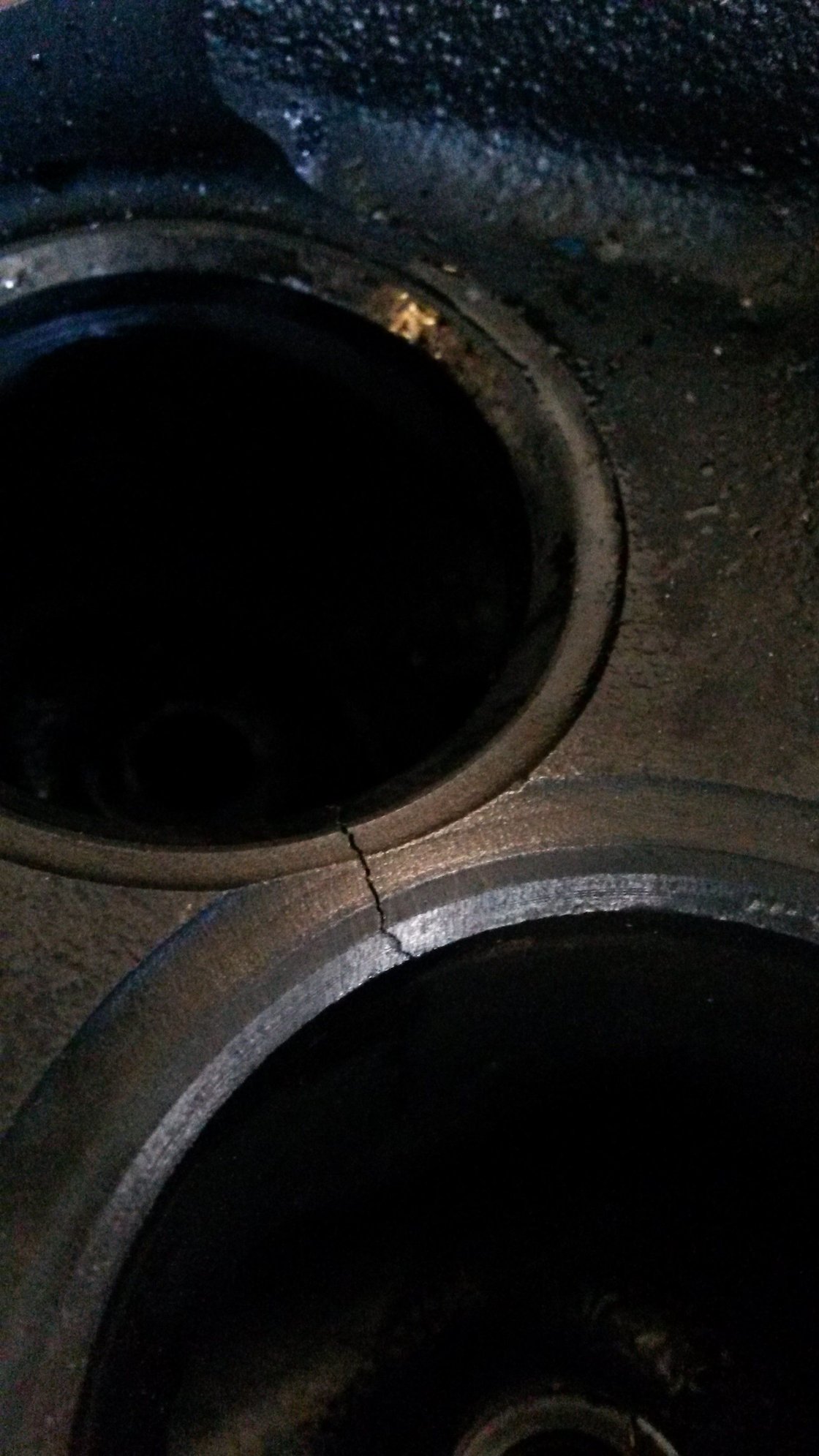 Smoke from exhaust headers both sides and out of tail pipe. Ford