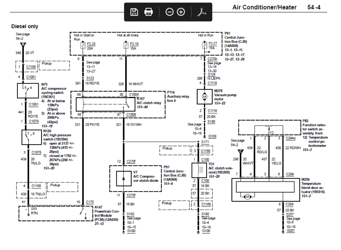2002 7.3 AC wiring diagram - Ford Truck Enthusiasts Forums