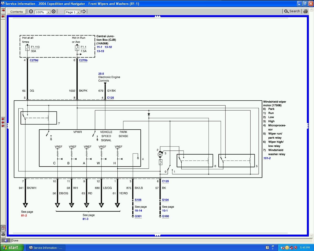 06 expedition wipers don’t work Ford Truck Enthusiasts Forums