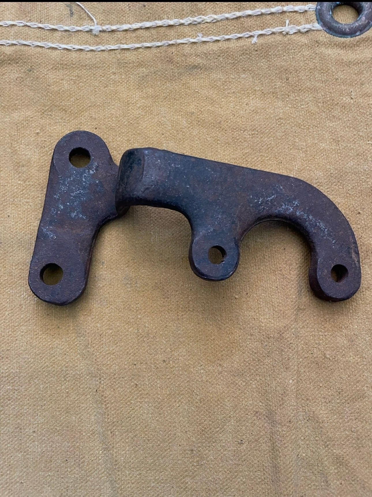 53-55 ford original brackets part number is stamped on the back