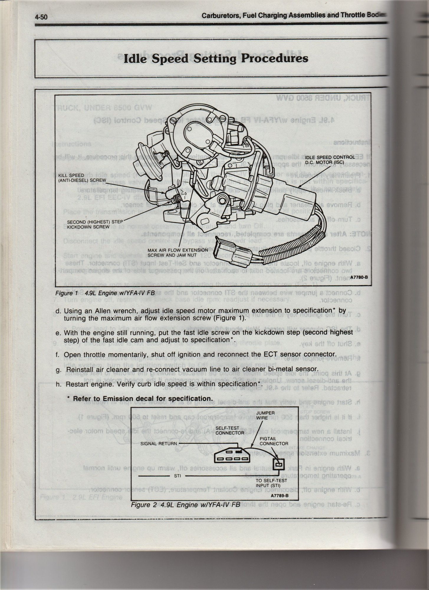 Curb idle adjustment 1985 300 6 carb. Ford Truck Enthusiasts Forums