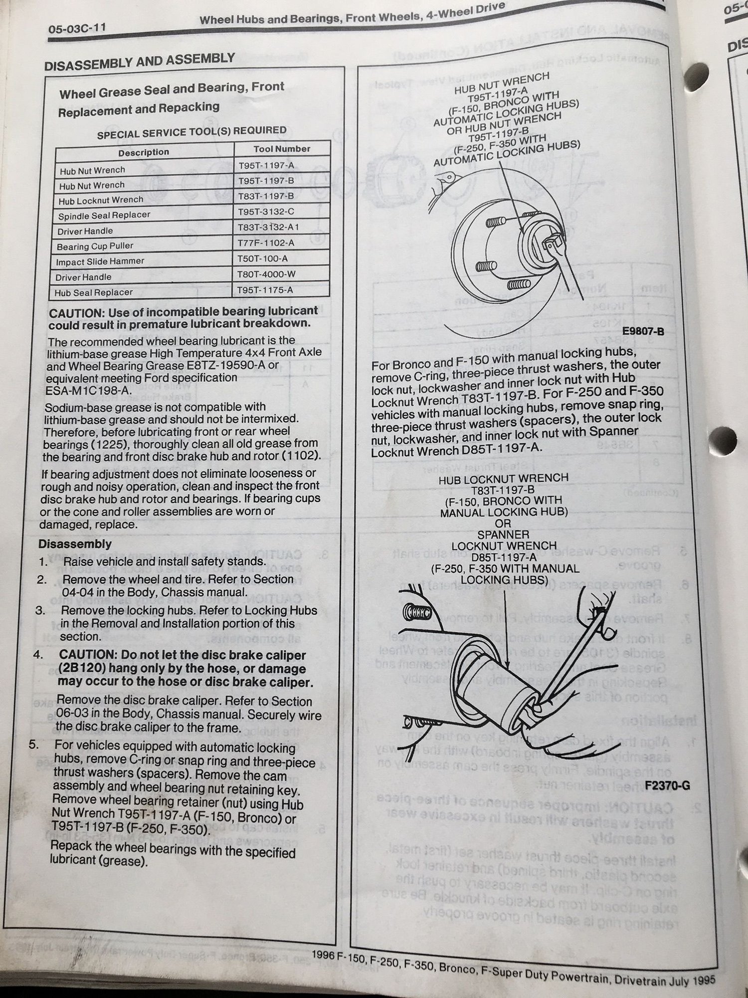 Dana 60 Spindle Nut Correct Torque/wheel Bearing Replacment, 48 OFF