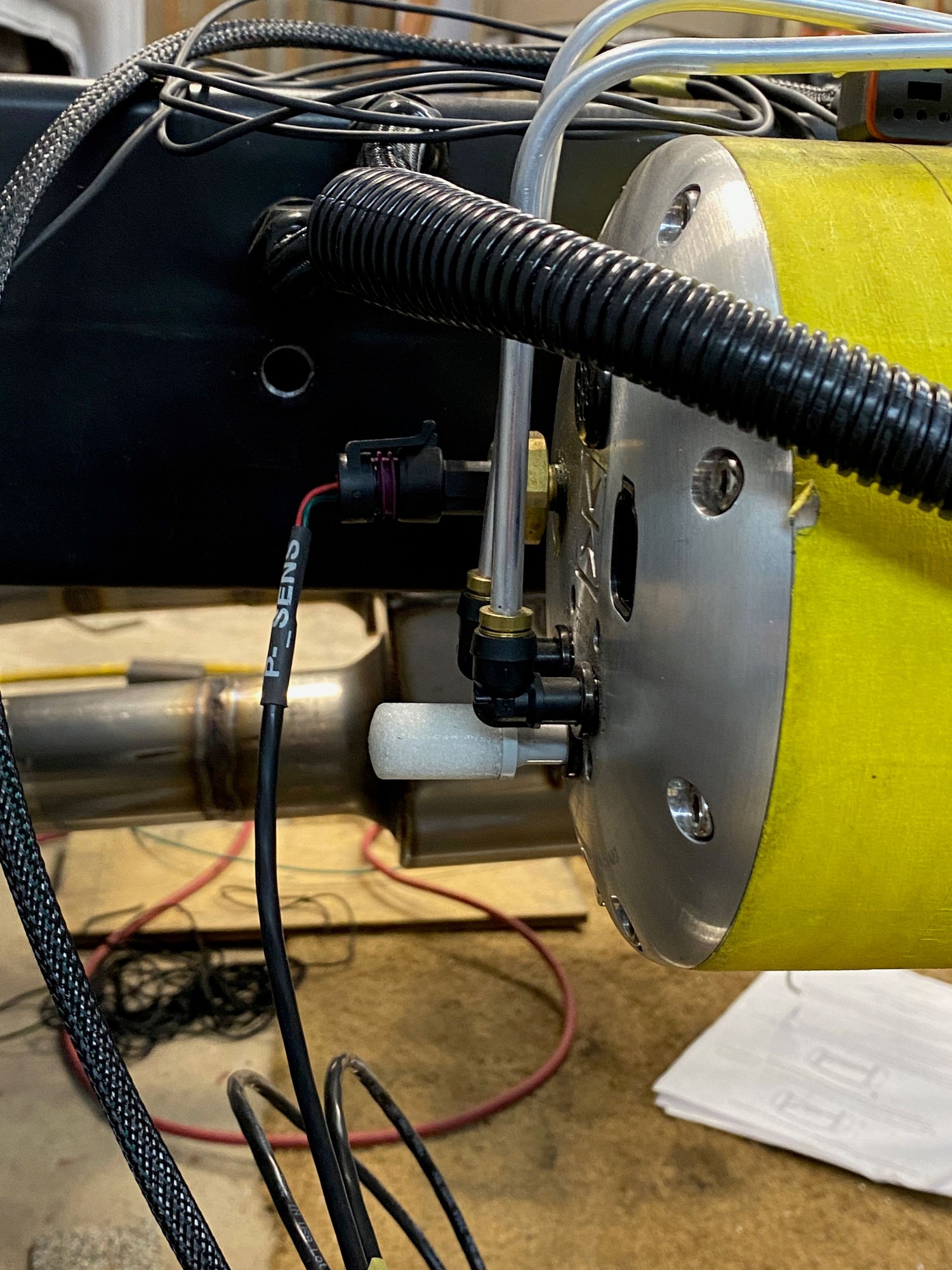 routing wires inside frame