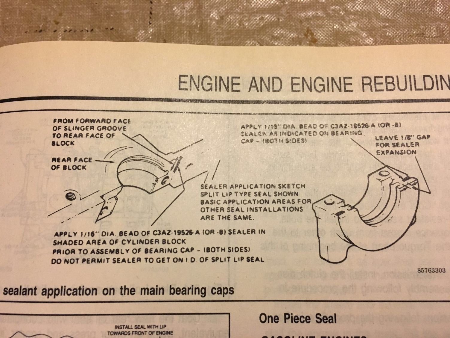 2pc rear seal replacement help? 351W Ford Truck Enthusiasts Forums