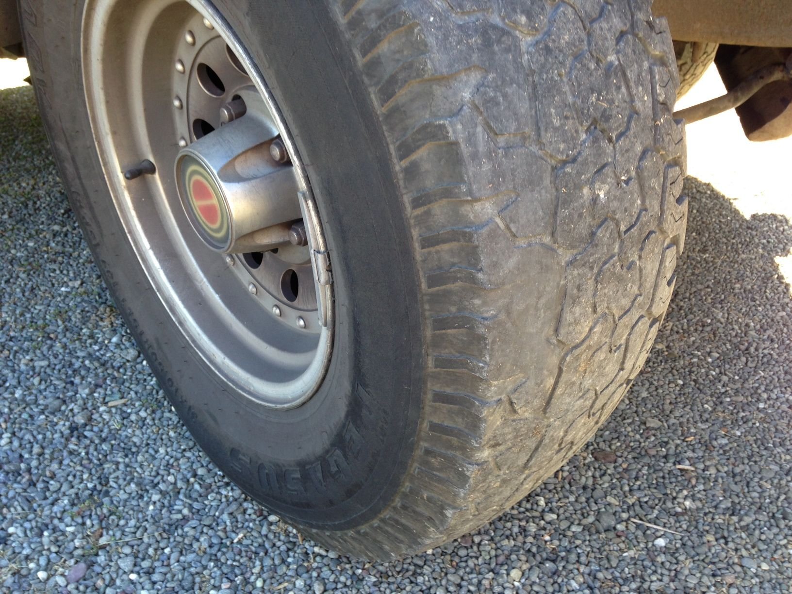 Tire wearing out at balancing weight..??? Ford Truck Enthusiasts Forums