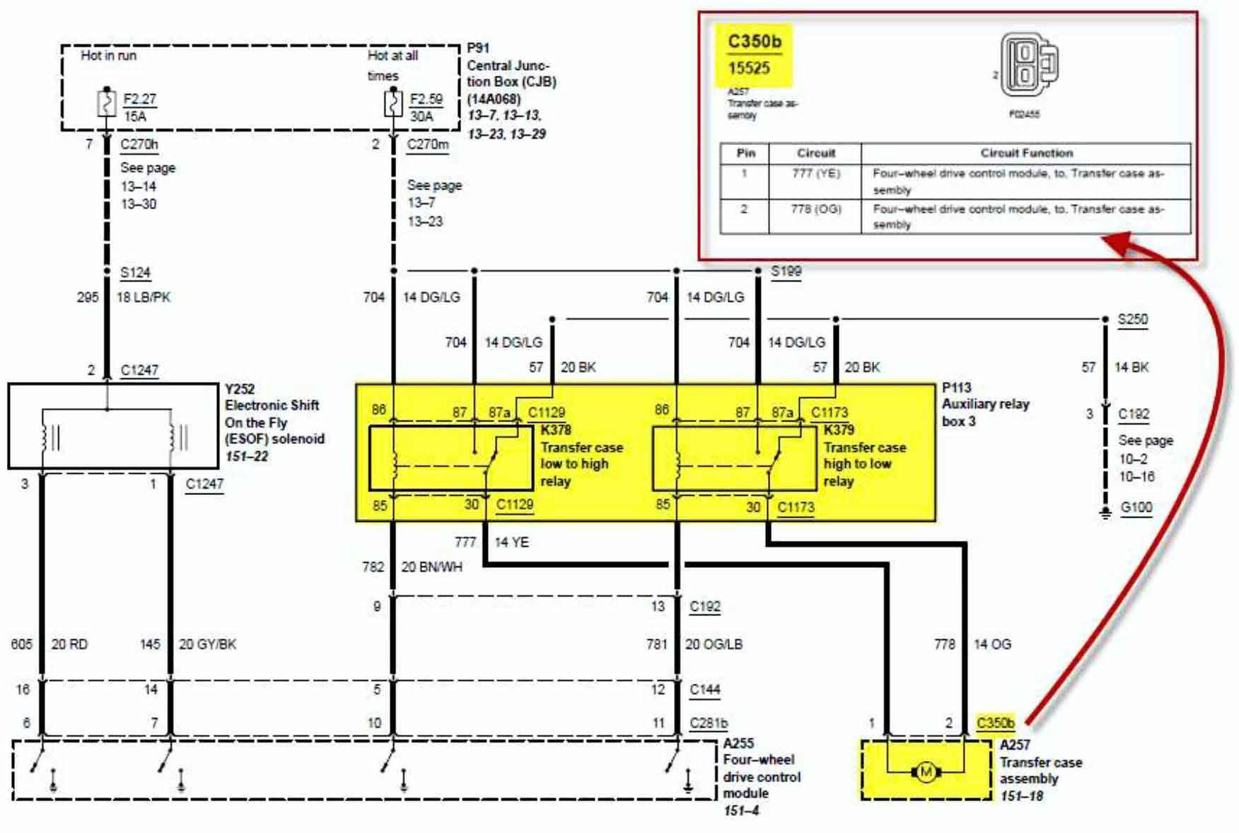 4x4 Wiring Diagram And Now Troubleshooting Complete Esof 4x4 Failure Ford Truck Enthusiasts Forums