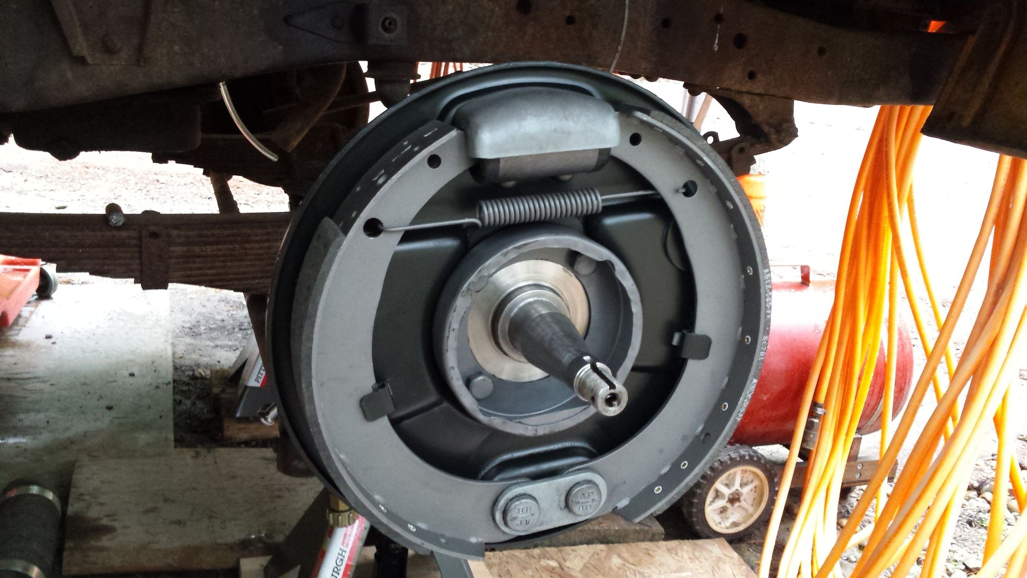 Drum brake backing plate shoe "ditches" Ford Truck Enthusiasts Forums