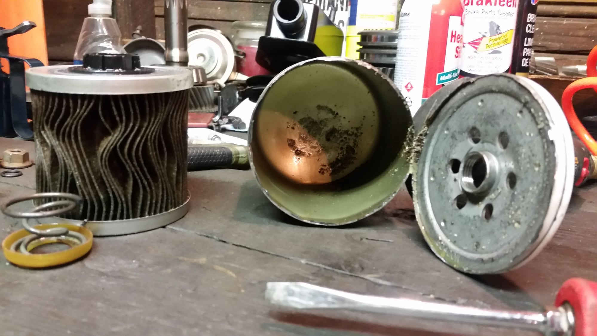 using coffee filter for coolant engine