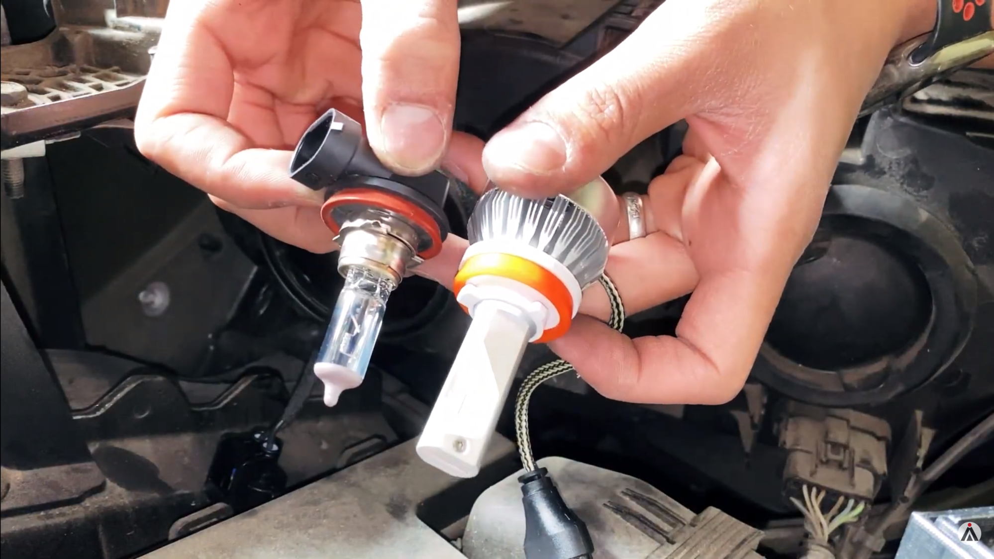 LASFIT H11 LED headlight low beam bulbs install on Ford Edge 20152018