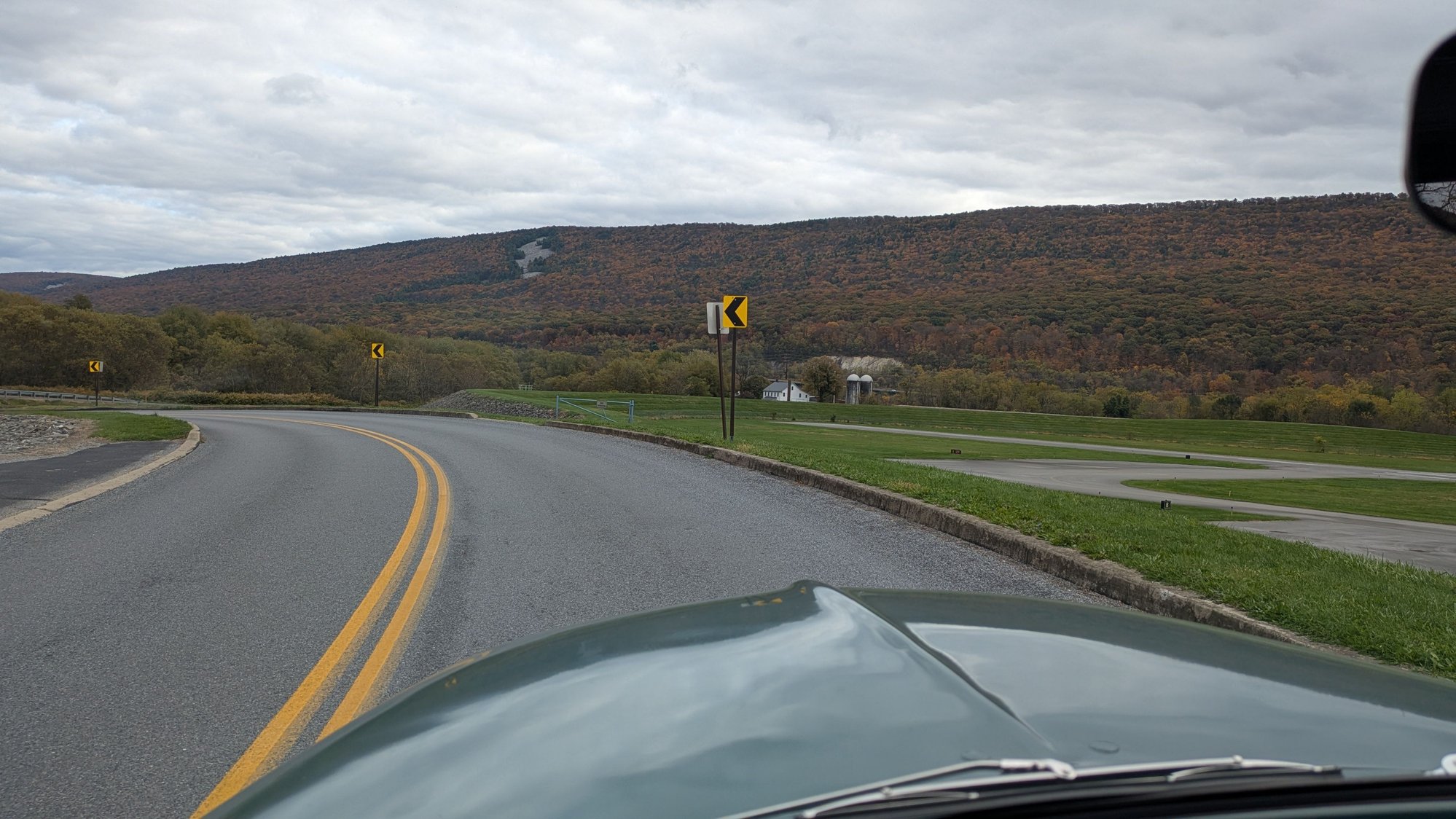 The bald spot on the Bald Eagle range near Lock Haven. 
