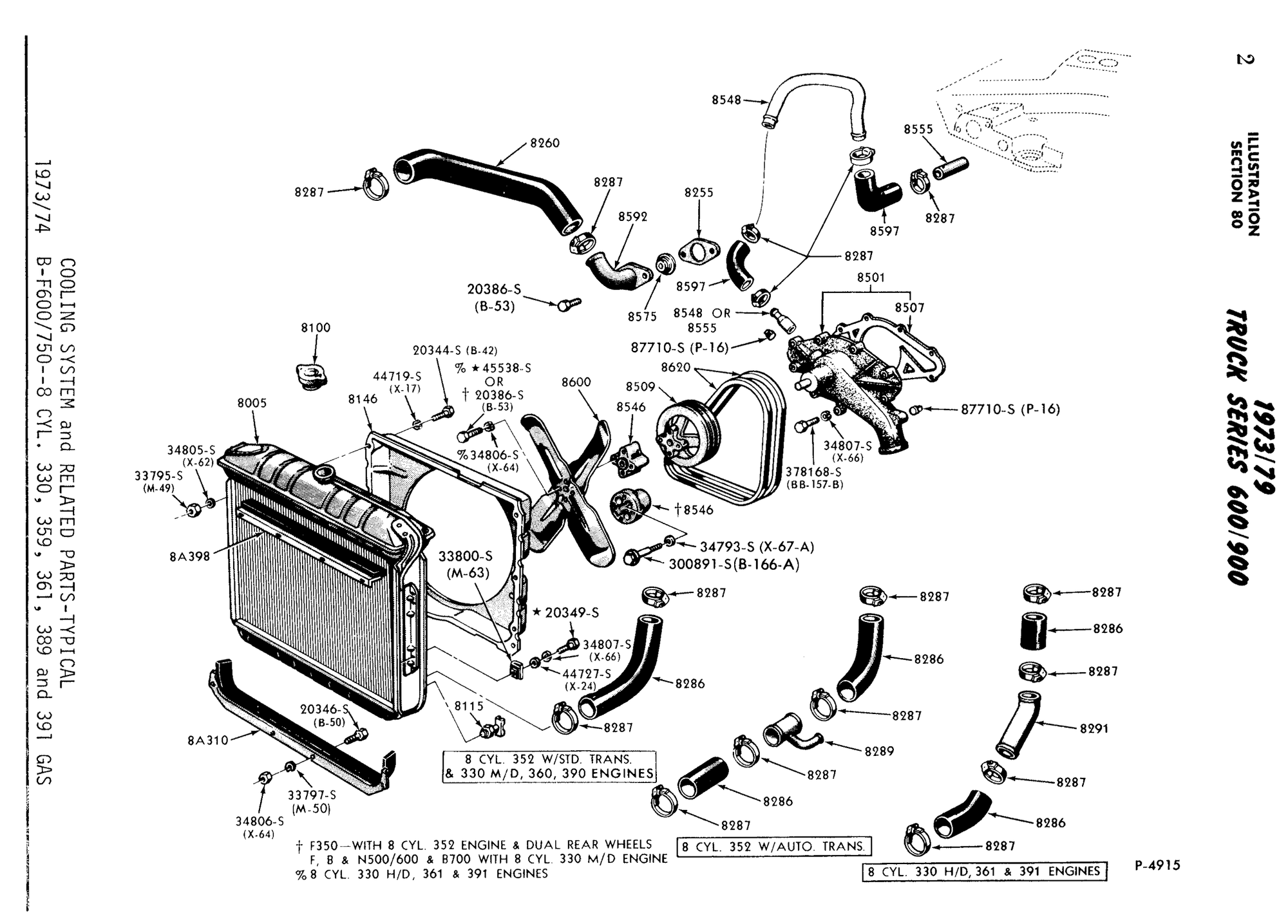 Miscellaneous - Parts Catalog for 1973-79 Ford 600-900 Series Medium Duty Trucks (F600/750, B600/750, L600/900 etc.) - Used - All Years  All Models - Oak Harbor, WA 98277, United States