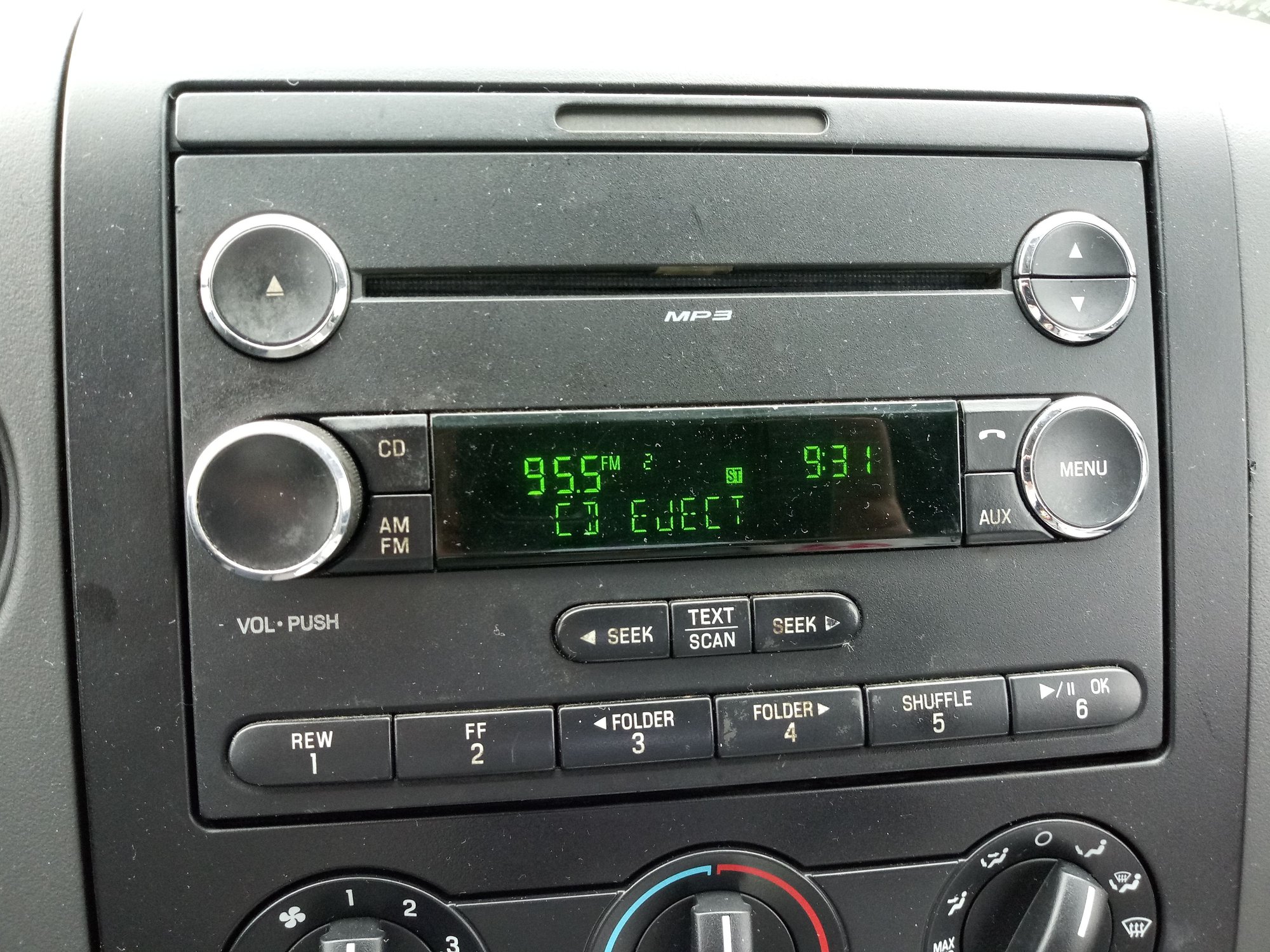 No high beams, MP3 cd stuck in player, cannot pair phone Ford Truck