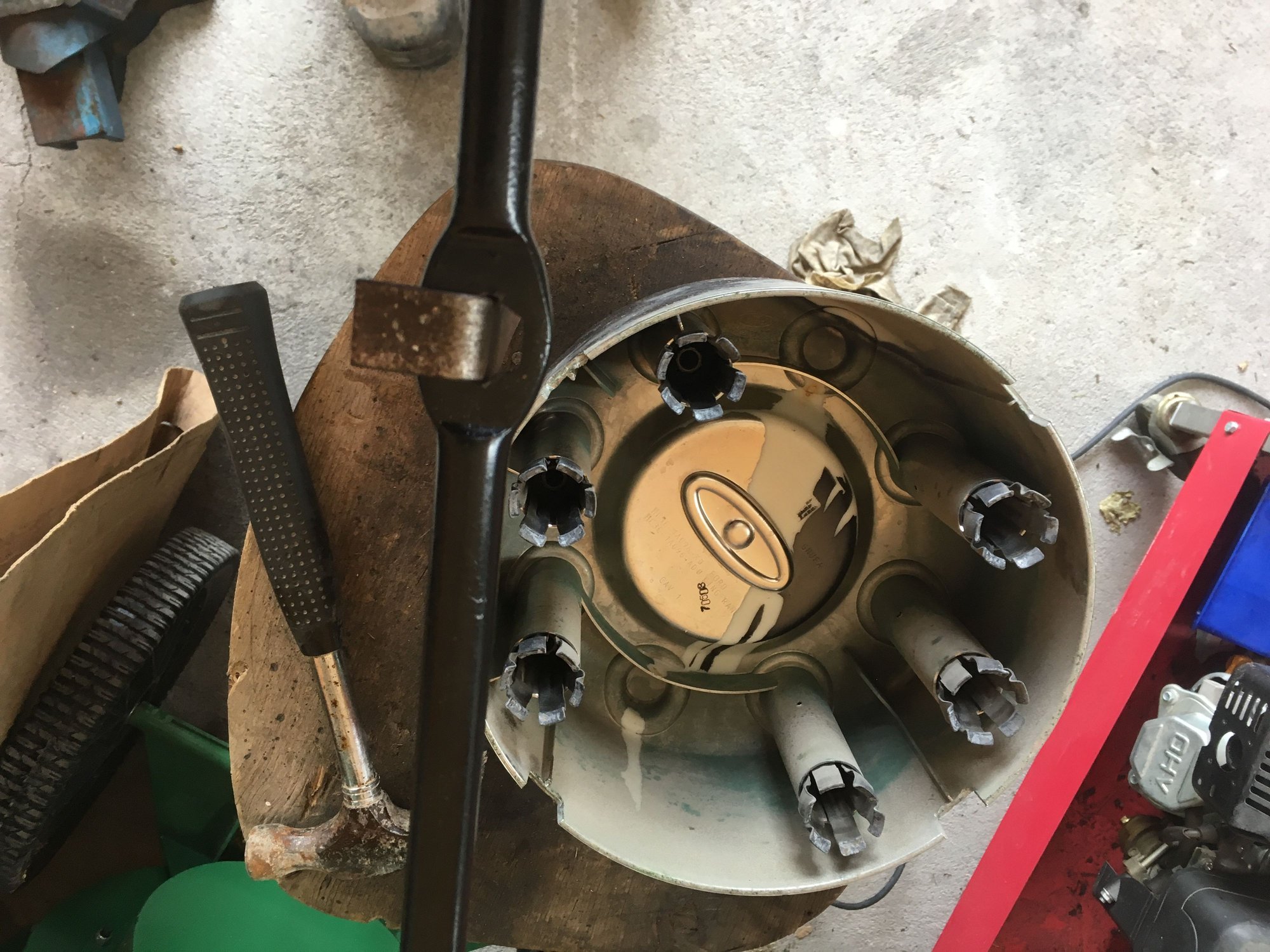 Remove dually center cap tool Ford Truck Enthusiasts Forums