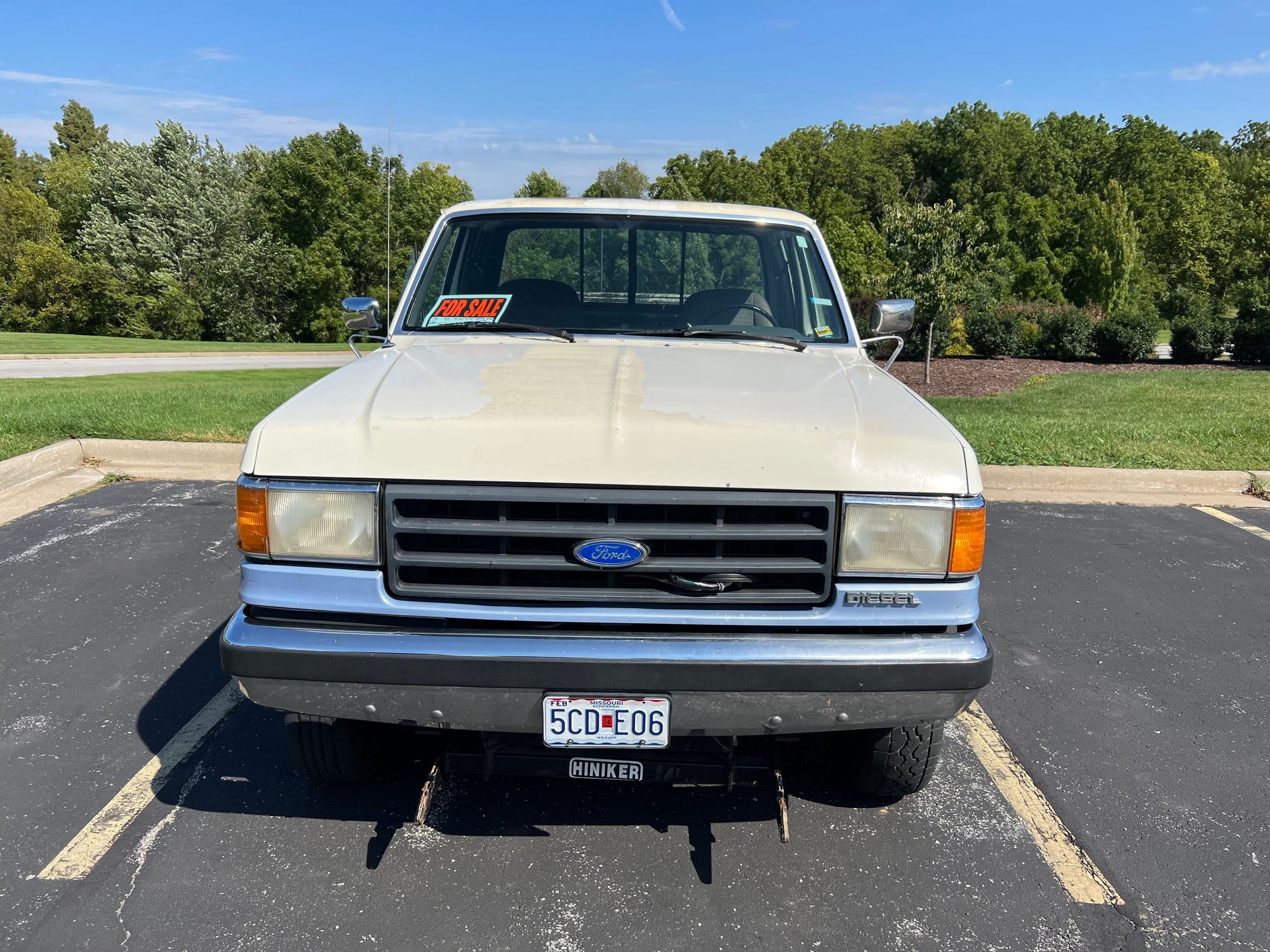 1990 Ford F-250 - 1990 F-250 7.3L Diesel 4x4 Extended Cab 91k Miles w Hiniker Snow Plow - Used - VIN 1FTHX26M3LKA91665 - 91,000 Miles - 8 cyl - 4WD - Automatic - Truck - White - Billings, MO 65610, United States