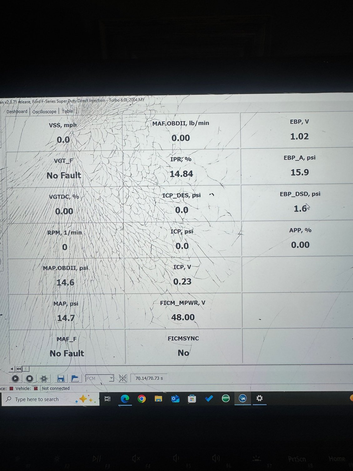 I wanted to check one last thing and that was the ebp sensor . I found that it was biased high which under load there�s no telling how it was making the duty cycle act as I didn�t have it recorded at the time of road test so I replaced it with with a factory part as well and as of today everything is operating normally 