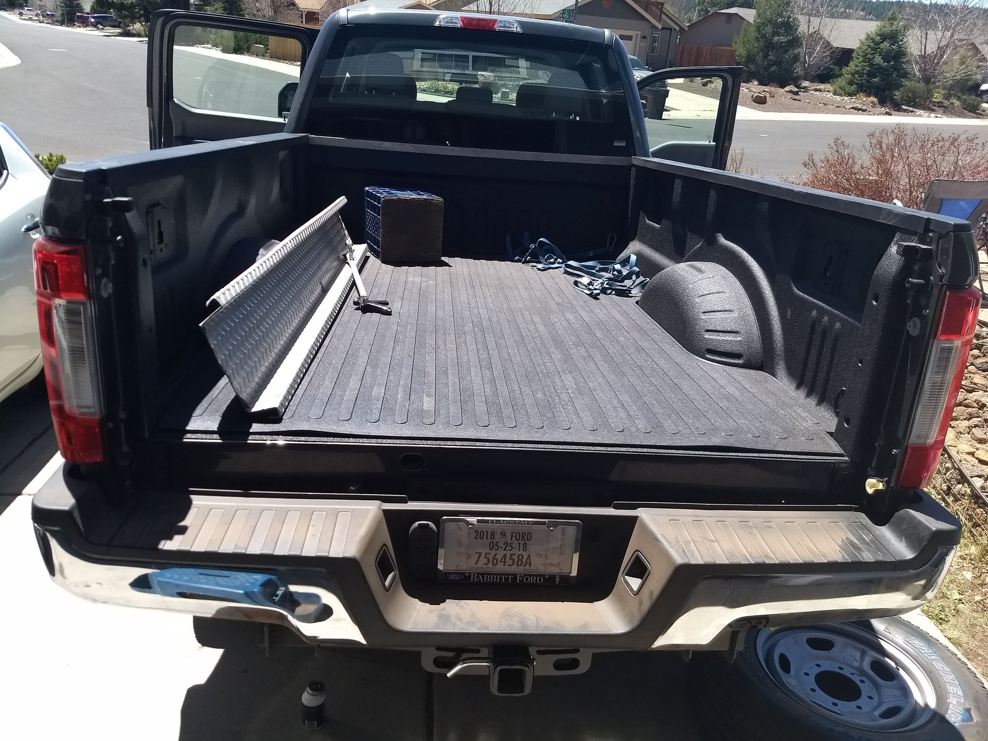 OEM tailgate, no built in step weighs..... Ford Truck Enthusiasts Forums