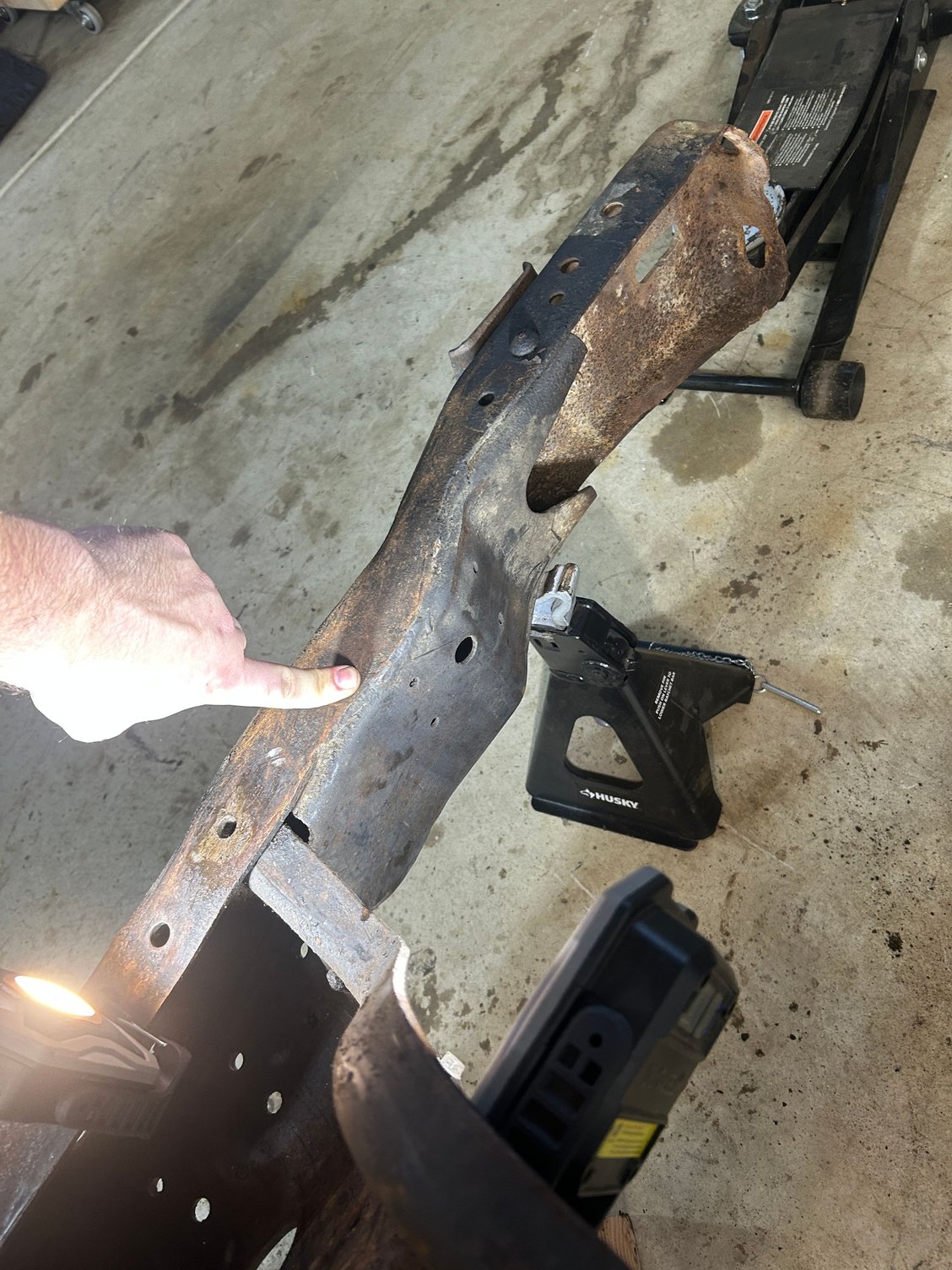 welded front frame rail