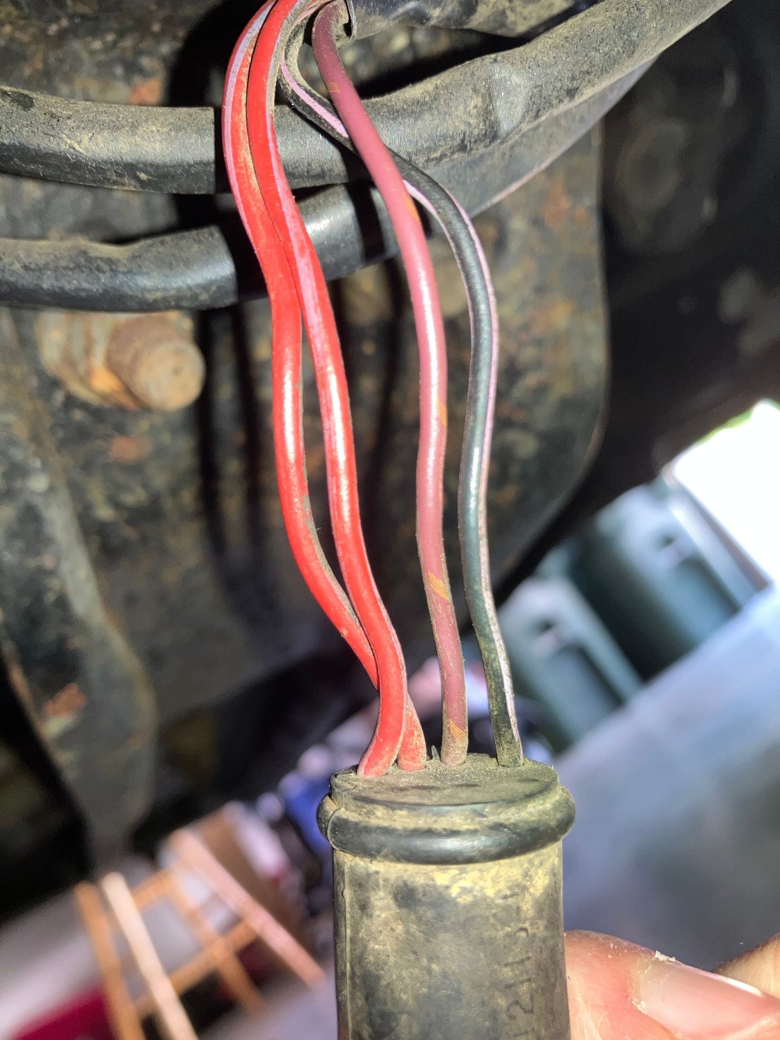Right two terminals is what I bridged with truck in RUN