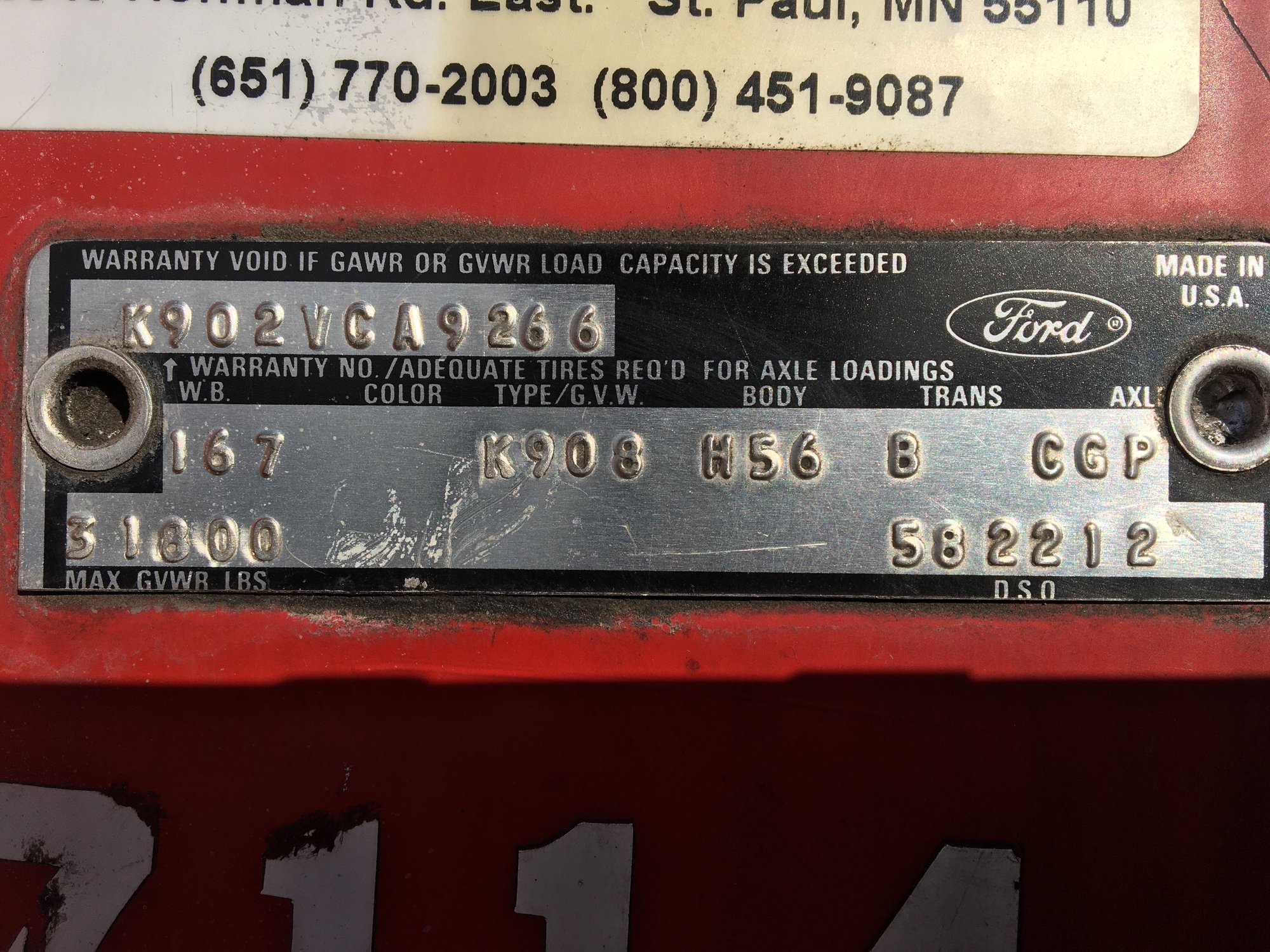 Late 70's L series door tag decode help Ford Truck Enthusiasts Forums
