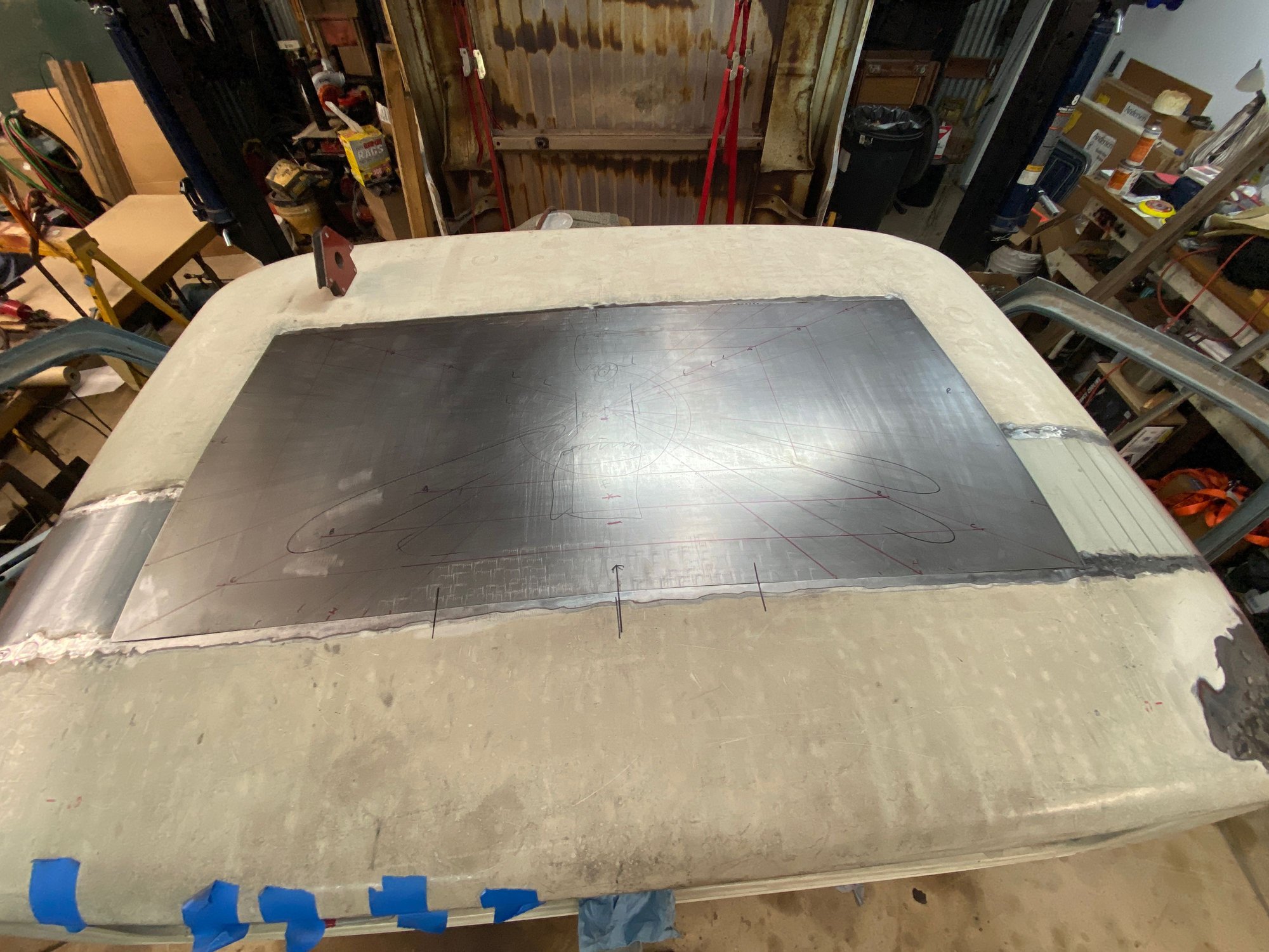 Roof skin test fit for crown.