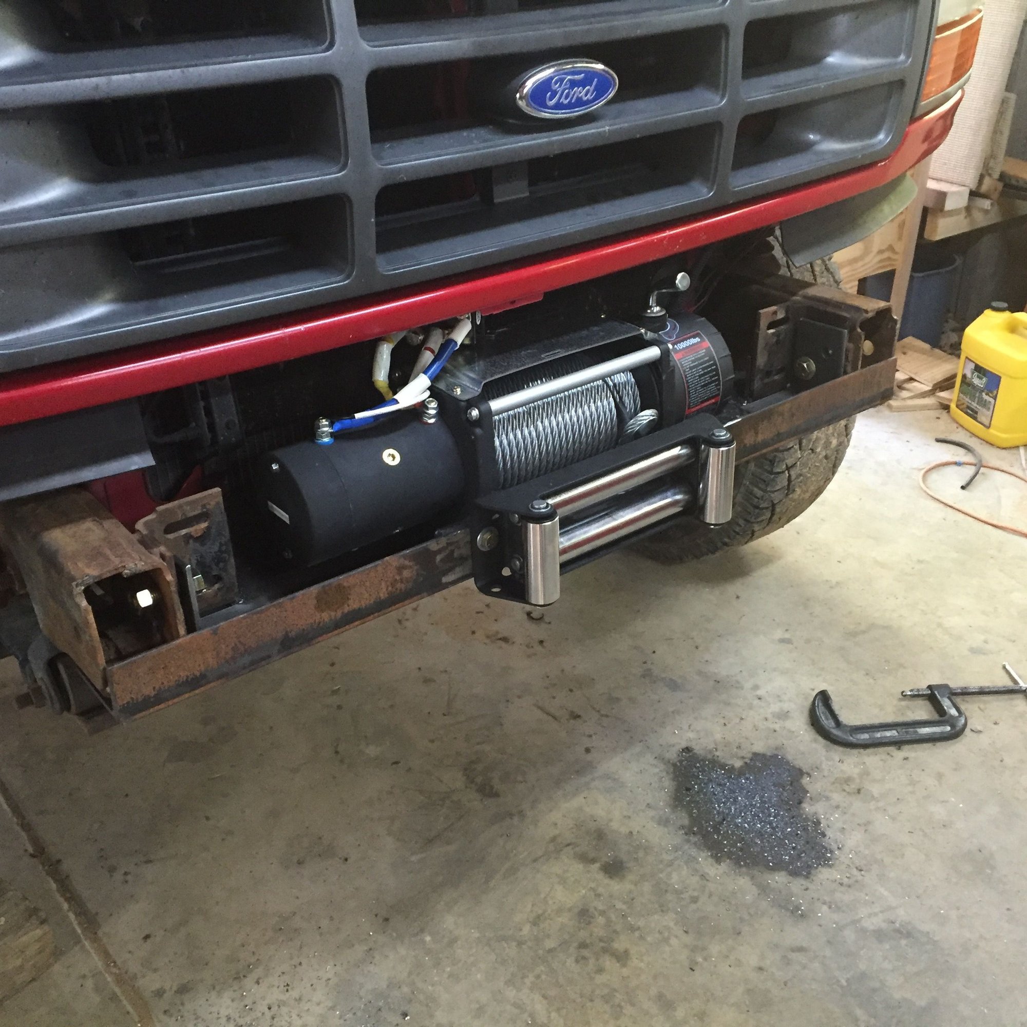 Finished my winch install Ford Truck Enthusiasts Forums