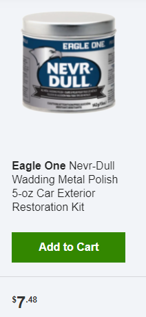 Eagle One Nevr-Dull Wadding Metal Polish 5-oz Car Exterior Restoration Kit  at