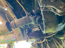 Drive line from transfer case to rear end