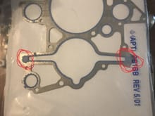 Front Cover gasket w/ Bed Plate seals
