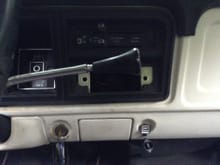 Lower dash ashtray and new 12v power outlet.