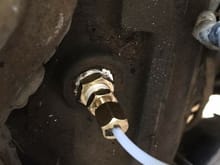 Oil pressure sender was easy enough to install...