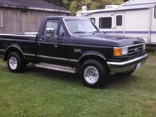 This is my baby, 1991 f-150 xlt lariat, new paint, wheels & toolbox