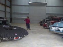 The Boss with some of the cars