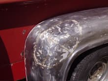 left rear fender spare tire pocket patch
