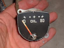 OEM oil pressure gauge front