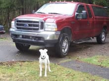 My dog and truck in Oregon!!