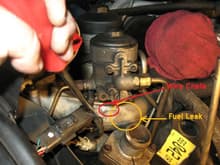 Fuel pressure regulator leak