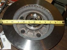 Inside of rotor before bearings &amp; grease seal installed