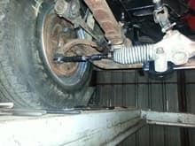 rack in line with old tie rod position