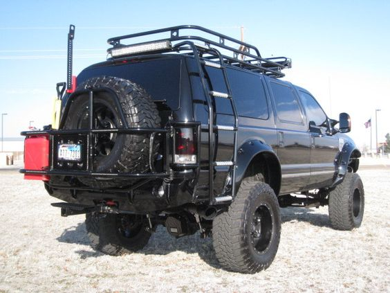 ford excursion roof rack with ladder