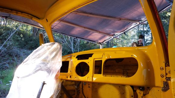 Cab interior is cleaning up nice.