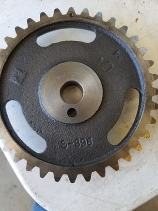 Sprocket that came off rebuilt '76 360 with CA smog