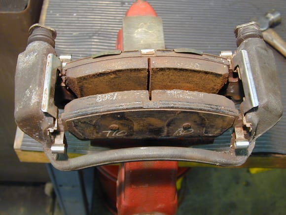 The complete foundation brake off the vehicle.