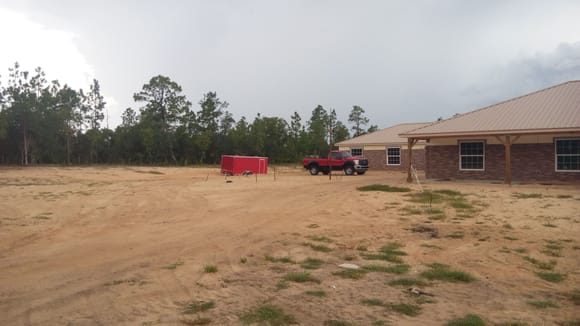 Construction Office, 1/2 mile off the paved road in the Fvlorida sugar sand,