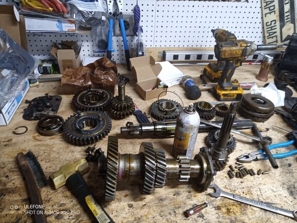 Here's the parts put down in the order they were removed.  If you do this, you can't go wrong.