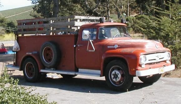 56 ford camping before cummins conversion