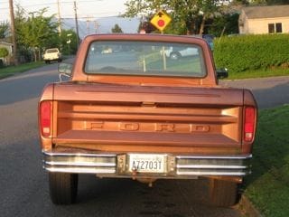 76 Ford F100 tailgate