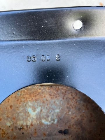 Numbers stamped into the '65 cover