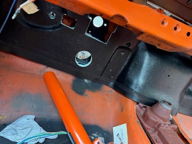 Check fit of firewall pad