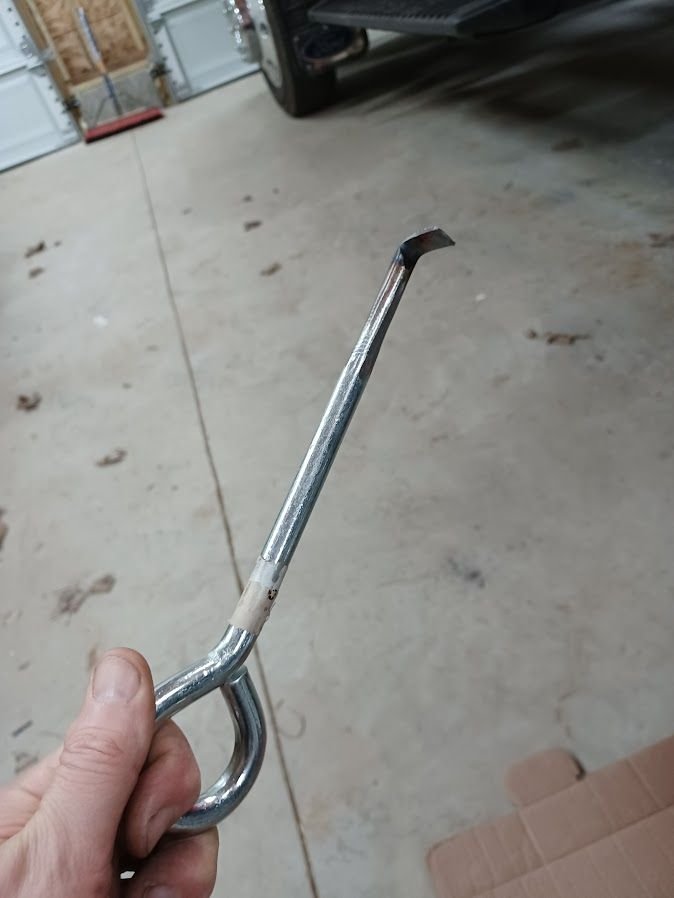 Homemade dually hubcap removal tool Ford Truck Enthusiasts Forums