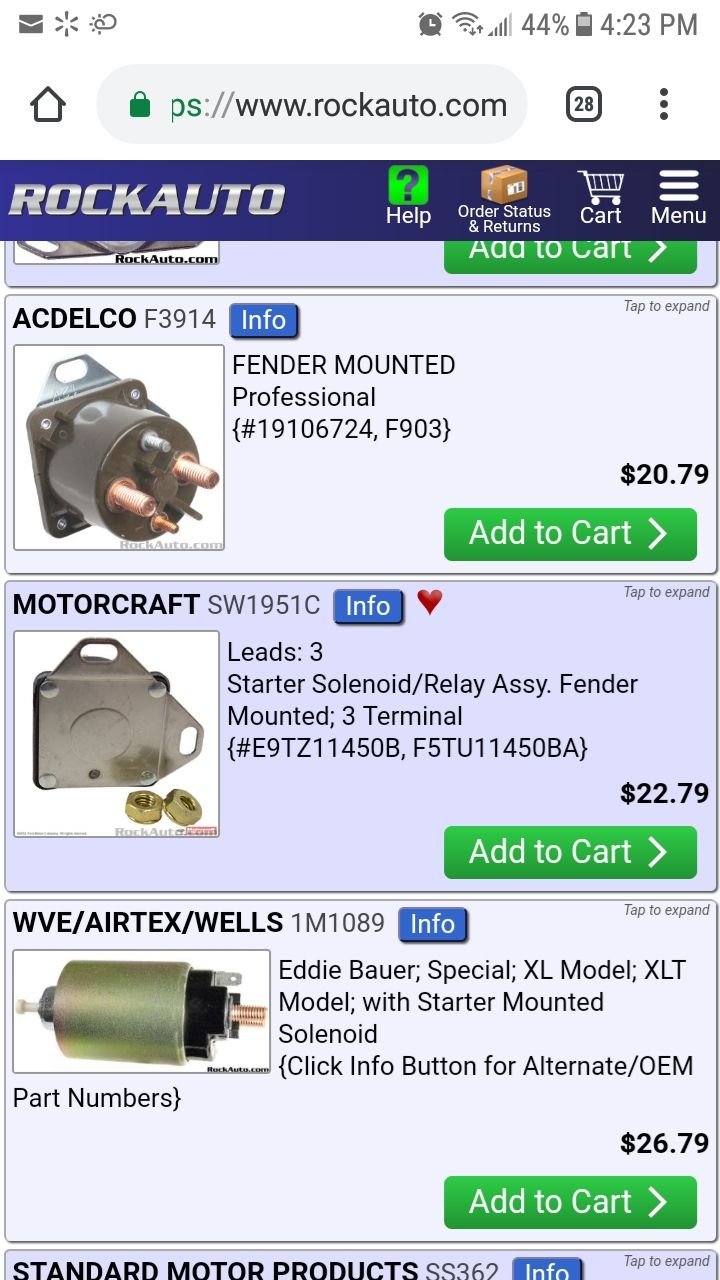 3 Starter Relays, Starter Still Won't Disengage Sometimes Ford